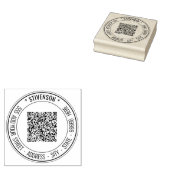 Upload je QR-code Voeg naam Retouradres Stempel to (Gestempeld)