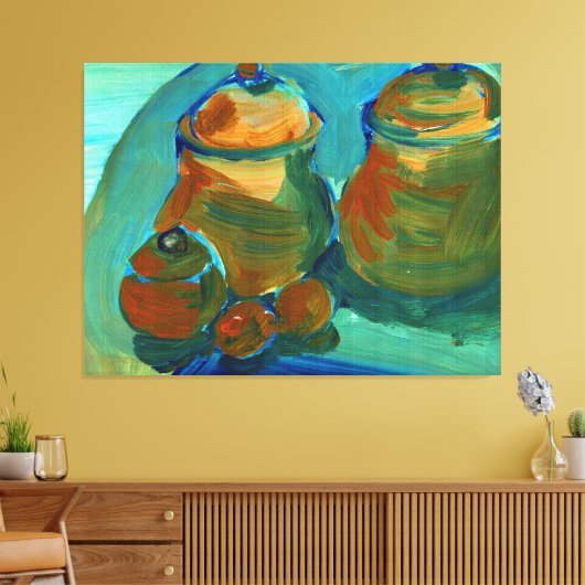 Upload je schilderij | Draai aangepast kunstwerk n Canvas Afdruk (Insitu (Woonkamer))