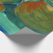 Upload je schilderij | Draai een aangepaste kunsta Cadeaupapier (Hoek)