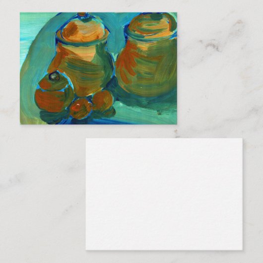 Upload je schilderij | Schakel Aangepaste kunst Af Notitiekaartje (Voorkant / Achterkant)