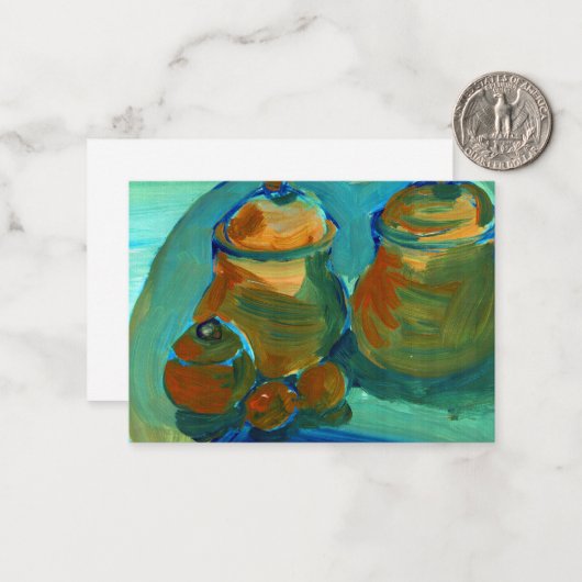 Upload je schilderij | Schakel Aangepaste kunst Af Notitiekaartje (Voorkant / Achterkant in situ)