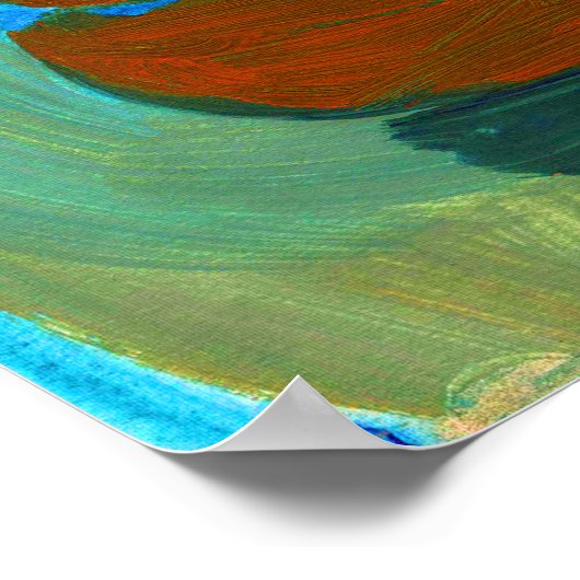 Upload je schilderij | Schakel Aangepaste kunst Af Poster (Hoek)