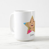 Upload je Superstar-vorm Koffiemok (Voorkant links)