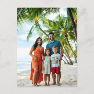 Upload je vakantiefoto en zeg hallo briefkaart