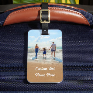 Upload Jouw Foto Bagage Label Gepersonaliseerde Te