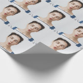 Upload Jouw Grappige Gezichtsfoto Selfie Cadeaupapier (Hoek)