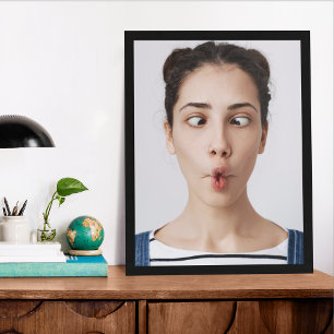Upload Jouw Grappige GezichtsFoto Selfie  Poster