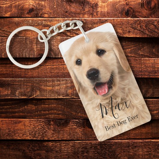 Upload Jouw Huisdier Foto Gepersonaliseerd Sleutelhanger