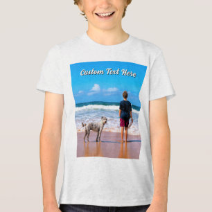 Upload Jouw Huisdier Foto T-shirt Cadeau Voeg Aang