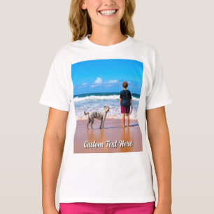Upload Jouw Huisdier Foto T-shirt Cadeau Voeg Aang