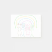 Upload Kinderschets Maak Kunst van Kinderen tot Post-it® Notes (Voorkant)