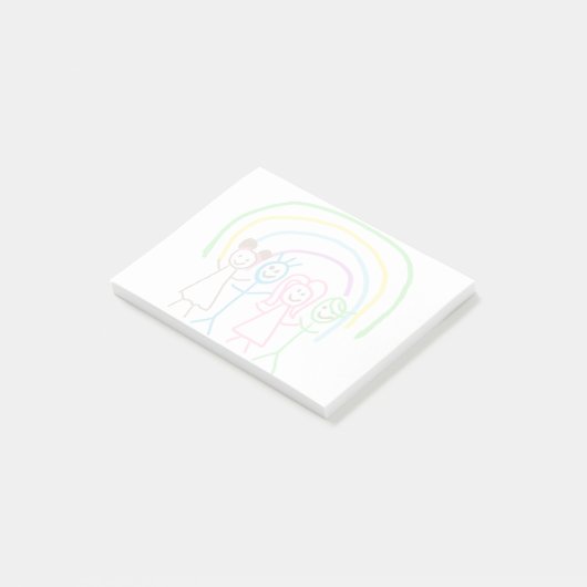 Upload Kinderschets Zet Kinderkunst om naar Post-it® Notes (Schuin)