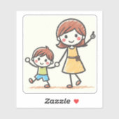 Upload Kind's kunst gepersonaliseerde cadeau voor  Sticker (Vel)