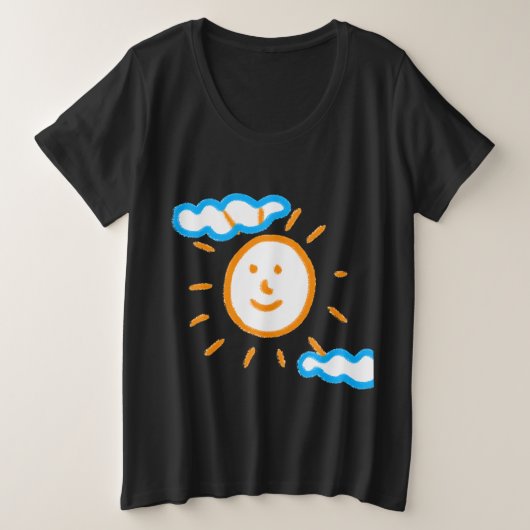 Upload kunstschilderij Draai Kinder kunstwerk naar Grote Maat T-shirt (Design voorkant)