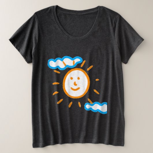 Upload kunstschilderij Draai Kinder kunstwerk naar Grote Maat T-shirt (Design voorkant)