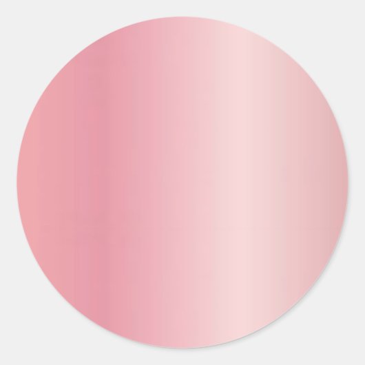 Upload Logo Add Your Text Elegant Rose Gold Blank Ronde Sticker (Voorkant)