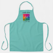 Upload Logo Business Company hier Sjabloon Blauwgr Schort (Voorkant)