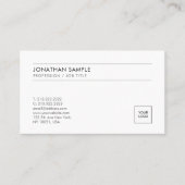 Upload Logo Elegant Modern Simple Professional Visitekaartje (Voorkant)