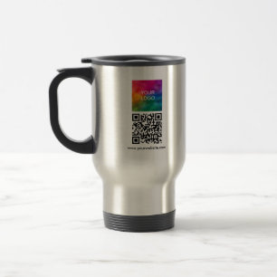 Upload Logo Hier Aangepaste QR-code Modern Eerlijk Reisbeker