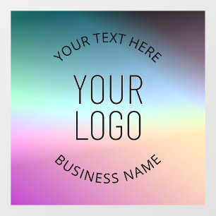Upload Logo   Kleurrijke veranderende verloopkleur Raamsticker