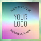 Upload Logo | Kleurrijke veranderende verloopkleur Raamsticker (Vel 3)