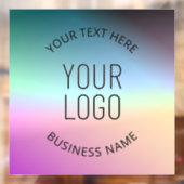 Upload Logo | Kleurrijke veranderende verloopkleur Raamsticker (Vel 2)