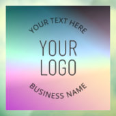 Upload Logo | Kleurrijke Verlopende Kleuren  Raamsticker (Vel 3)