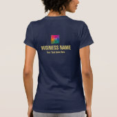 Upload Logo marinegouden vrouwen Bella Canvas Slim T-shirt (Achterkant)