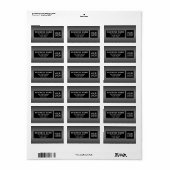 Upload logo of QR-code | Cool retouradres Etiket (Full Sheet)