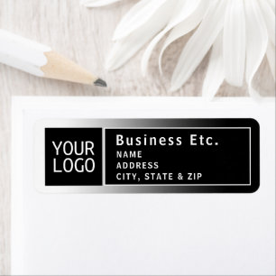 Upload Logo of QR-code Modern retouradres Etiket