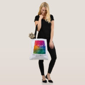 Upload Logo Promotionele Aangepaste Sjabloon Groot Tote Bag (Op model)