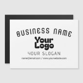 Upload Logo Retro-Modern Wit & Zwart (bewerkbaar) (Voorkant / Achterkant)