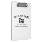 Upload Logo Retro-Modern Wit & Zwart (bewerkbaar) Klembord (Rechts)