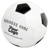 Upload Logo Retro-Modern Wit & Zwart (bewerkbaar) Voetbal (Drie kwart)