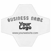 Upload Logo Retro-Modern Wit & Zwart (bewerkbaar) Voetbal (Enkel)