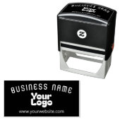 Upload Logo Retro-Modern Zelfinktende Stempel (In situ)