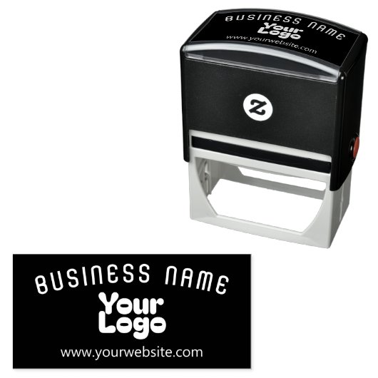 Upload Logo Retro-Modern Zelfinktende Stempel (In situ)