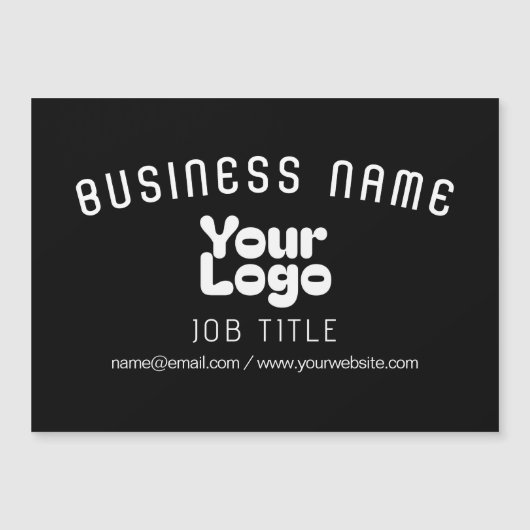 Upload Logo Retro-Modern Zwart-wit (bewerkbaar) (Voorkant)