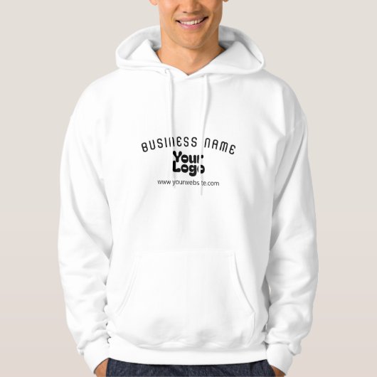 Upload Logo Retro-Moderne Hoodie (Voorkant)