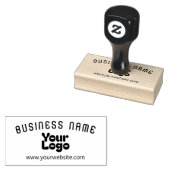 Upload Logo Retro-Moderne Rubberstempel (Gestempeld)