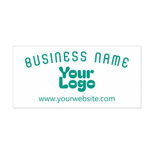 Upload Logo Retro-Moderne Zelfinktende Stempel (Design)