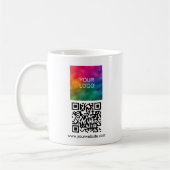 Upload Logo Sleek Template Scannable QR Code Koffiemok (Links)