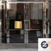 Upload Logo Voeg QR-code Tekst Goud Lege Achtergro Raamsticker (Kantoordeur)