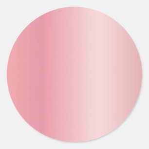 Upload Logo Voeg uw tekst toe Elegante Roze Goud B Ronde Sticker