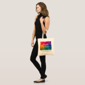Upload Logo Website Adres Sjabloon Promotionele Tote Bag (Voorkant (model))