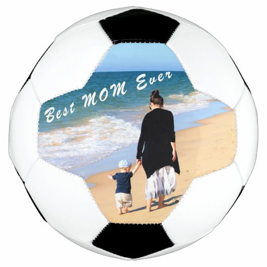 Upload Moeder Foto Voetbal Geschenk met Eigen Foto (Voorkant)