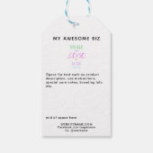 Upload PERSONALIZE LOGO QR BRANDING Cadeaulabel (Achterkant)