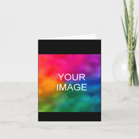 Upload Photo Add Text Template Kids Girls Kaart (Voorkant)