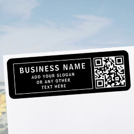 Upload QR-code of logo | Cool Returnadres Etiket