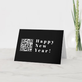 Upload QR-code of logo | Modern Gelukkig Nieuwjaar Kaart